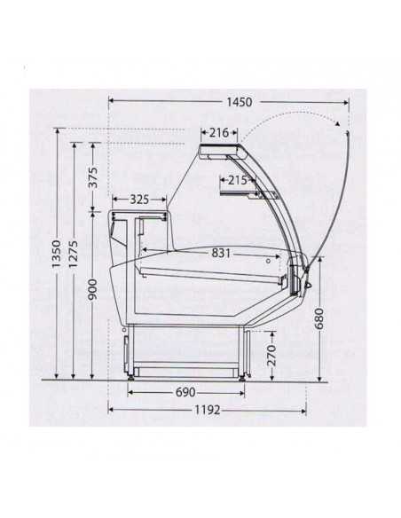 Banco neutral- cm 157 x 119.2 x 131.1
