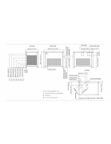 Granular ice maker - Air/Water 1150 kg/24h