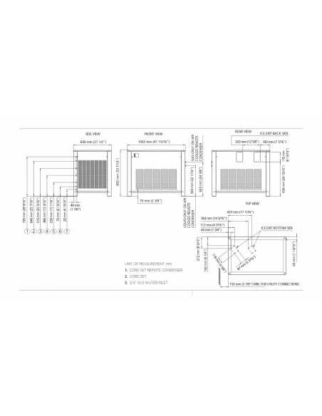 Granular ice maker - Air/Water 1150 kg/24h Granular ice maker - Air/Water 1150 kg/24h