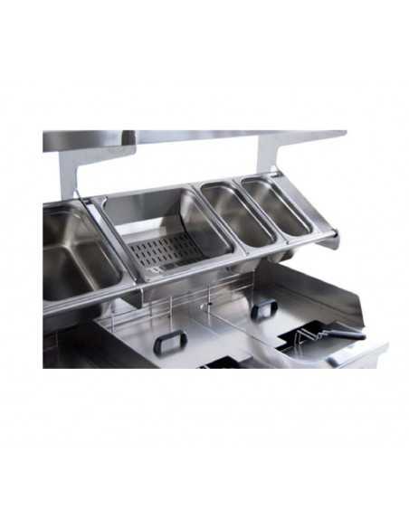 Electric fryer - Capacity lt 21 +21 - cm 90 x90 x 90 h