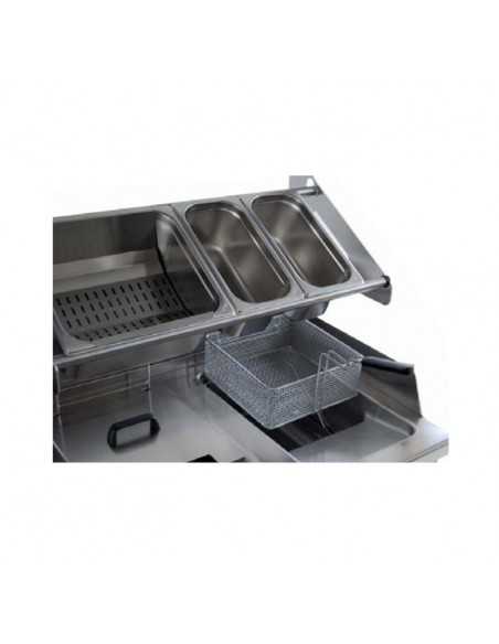 Friggitrice elettrica - Capacità  lt 21 +21 - cm 90 x90 x 90 h