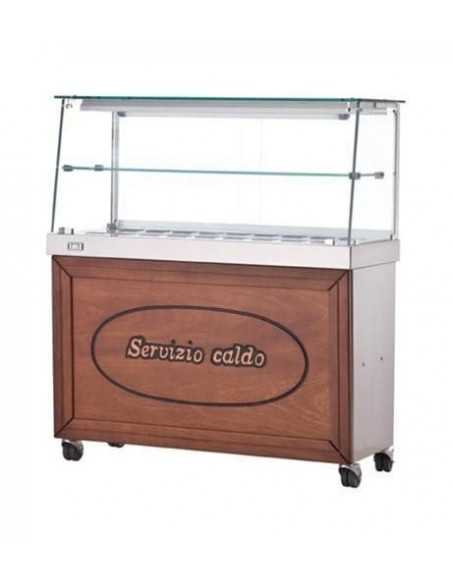 Hot display case - Straight glass - Closed compartment - cm 100 x 70 x 135h Hot display case - Straight glass - Closed compartment - cm 100 x 70 x 135h