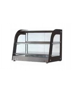 Hot showcase with curved glass - N. 1 floor - cm 120 x 53 x 60h