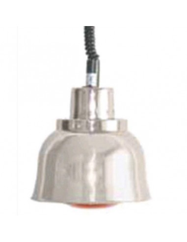 Infrared heating lamp - Aluminium color - Ø cm 22.5