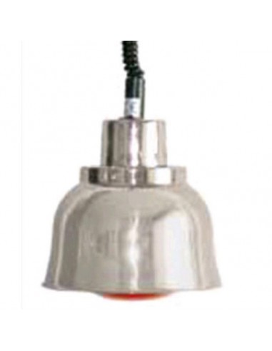 Lámpara de calefacción infrarroja - color cromo - Ø cm 22.5