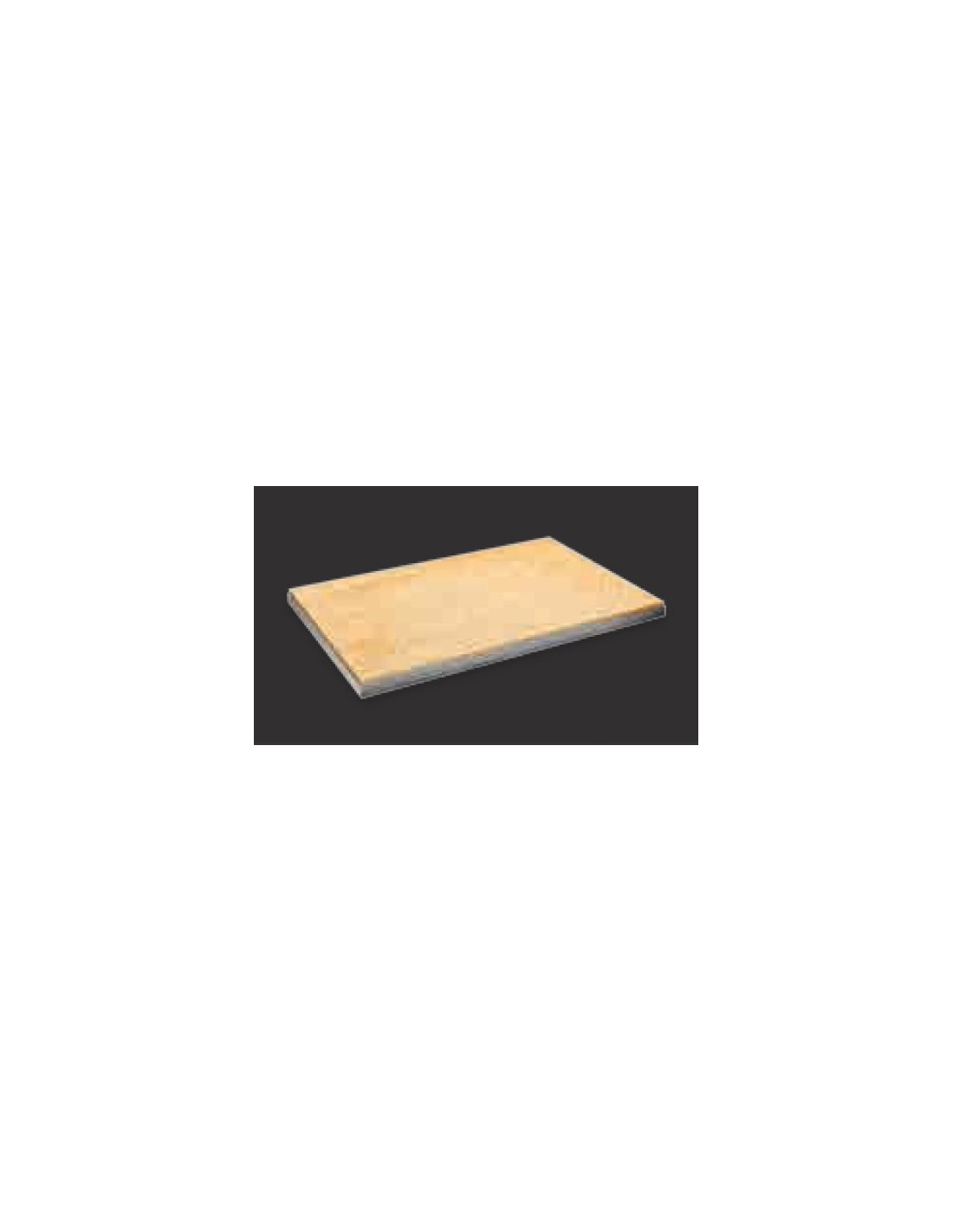 Refractory stone plate - Dimensions 43.5 x 35 x 1.5 h