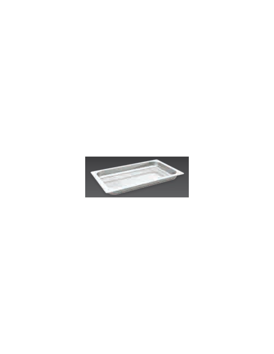 Bacinella inox GN 1/1 cm 53 x 32.5 x 6.5 h