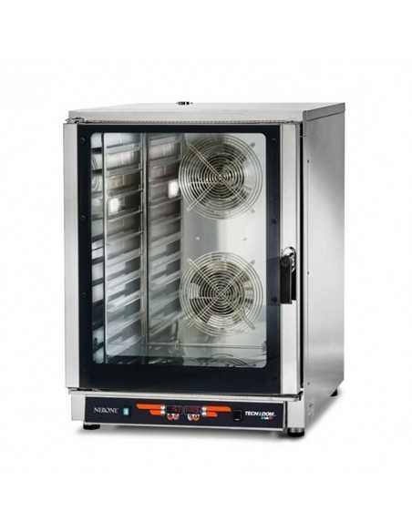 Forno elettrico digitale con vapore diretto, 10 teglie GN 1/1 o 60 x 40 cm - cm 84 x 92 x 115,5 h