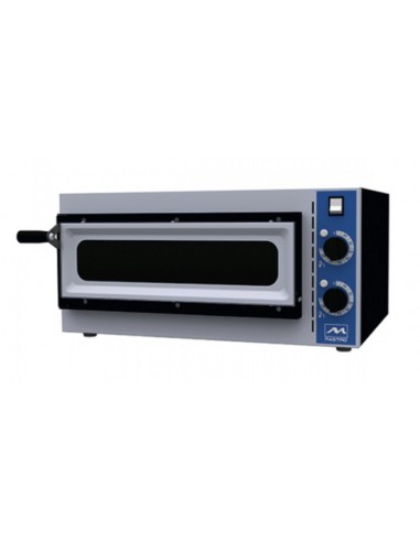 Electric pizza oven - Pizze n. 1 (Ø cm 34) - Refractory plan - Temp. max 320°C - Monophase - Cm 56.8 x 50 x 28 h