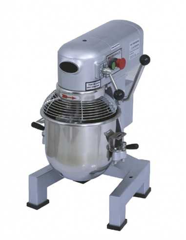 Impastatrice planetaria - Vasca litri 10 - Capacità  kg 2.5 - Cambio a 3 velocità  - Monofase - cm 47 x 45 x 60 h