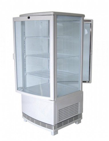 Refrigerator cabinet - 4 glass sides - Capacity 78 lt - cm 42.7 x 38.4 x 107.5 h
