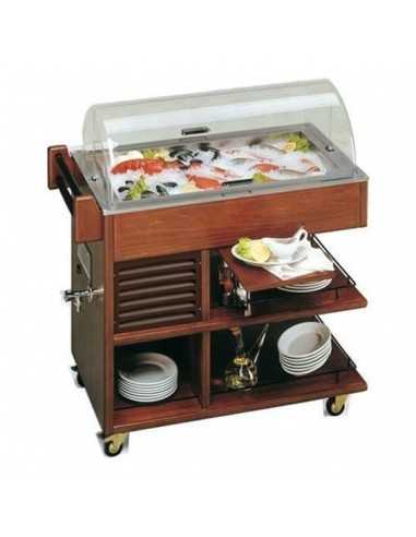 Fish trolley - Wood - cm 102.7 x 57.5 x 121h