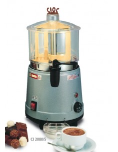 Chocolate maker with 5-liter capacity and transparent removable bowl