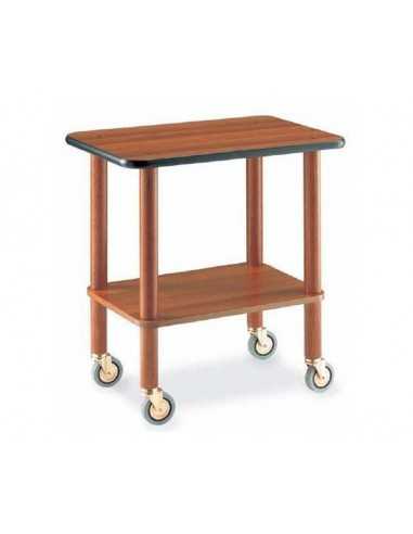 Service trolley - Solid wood - Plans in melamine - cm 71x46x78h