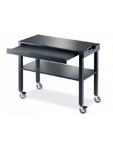 Service trolley - MDF shelves - Push handle - cm 100x56x84h