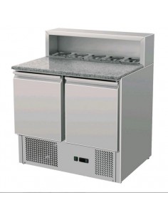 Banco pizza con 2 porte - cm 90 x 70 x 107.5 h