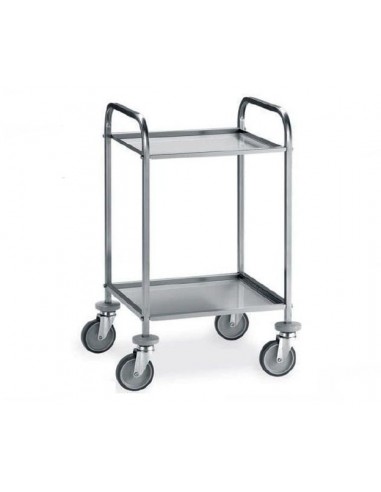 Service trolley - Stainless steel - cm 58 x 51 x 91 h