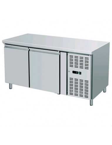 Tavolo refrigerato - N. 2 porte - cm 136 x 70 x 85 h