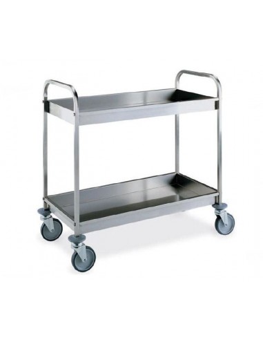 Service trolley - Stainless steel - cm 98 x 51 x 91 h