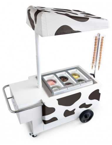 Ice cream cart - N. 6 carapines - cm L 1709 x P 78.9 x H 87.5