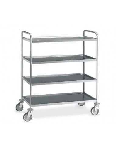 Service trolley - Stainless steel - cm 89 x 59 x126 h