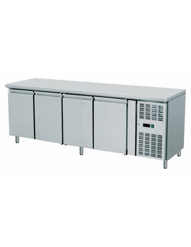 Tavolo refrigerato -  N.4 porte - cm 223 x 70 x H 85