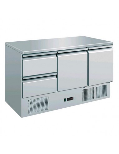 Refrigerated Salads - N.2 doors - N.2 drawers - cm 136.5 x 70 x 85 h