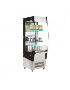 Espositore murale refrigerato - N. 2 ripiani - Temperatura +2/+10 °C - Ventilato - cm 49.5 x 67 x 145 h