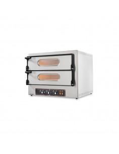 Forno pizza elettrico - N. 2+2 pizze - Cm 74 x 60/71.5 x 74 h