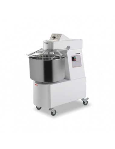 Spiral mixer - Two speed - 32 litre tank / kg 25 -  cm 44 x 74,5 x 92h