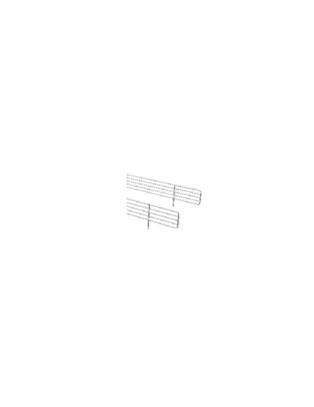 Griglia ferma-prodotti in filo plastificato colore bianco - Per mod. LIDO 100