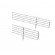 Product retaining grid in gray plastic-coated wire - For mod. LIDO 100 INOX