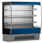 Espositore refrigerato murale verticale - Mod. LIDOSL - Adatto per salumi e latticini - Temperatura +3/+5 °C - Ventilato - Dimen