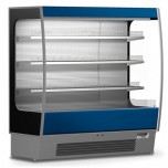 Vertical wall-mounted refrigerated display unit - Mod. LIDOSL - Suitable for cured meats and dairy products - Temperature + 3 / 
