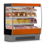 Vertical wall-mounted refrigerated display - Mod. LIDOC - Suitable for prepackaged meats - Temperature + 0 / + 2 &176 C - Ventil