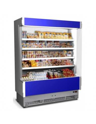 Espositore murale refrigerato - Adatto salumi e latticini - Ventilato - Temp. +3°/+5°C - cm 133 x 60.2 x 197h