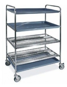 Carrello scolapiatti - N° piatti 120 (16 ÷ 26 Ø) - cm...