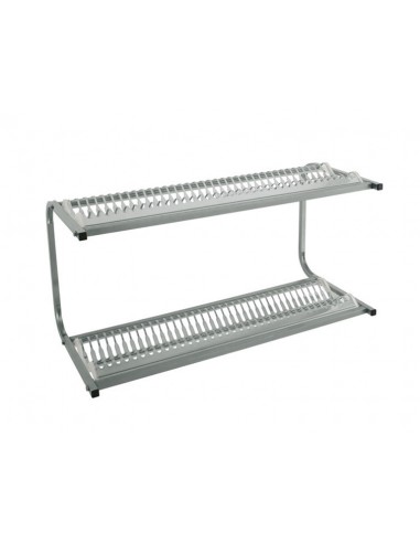 Wall-mounted dish drainer and squanderers - N. 72 dishes (16 ÷ 32 Ø)- cm 98x42x48h
