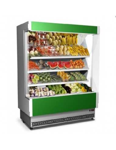 Espositore murale refrigerato - Per frutta e verdura - Temp. +6°/+8°C - Ventilato - cm 133 x 76.4 x 204h