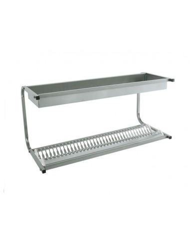 Wall-mounted dish drainer and squanderers - N° dishes 36 (16) ÷ 32 Ø)- cm 98x42x48h