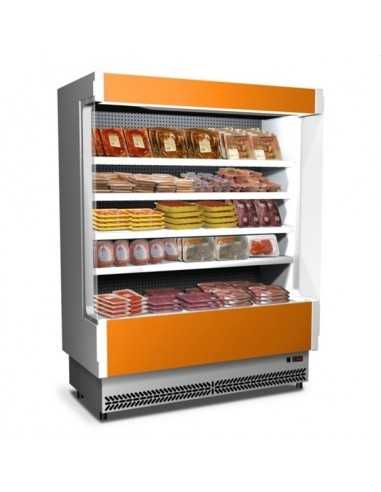 Espositore murale refrigerato - Per carne preconfezionata - Temp. +0°/+2°C - Ventilato - cm 133 x 76.4 x 204h