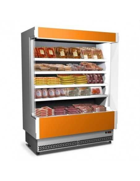Pantalla de pared refrigerada - Para carne preenvasada - Temperatura Gracias°/+2°C - Ventilado - cm 308 x 76.4 x 204h