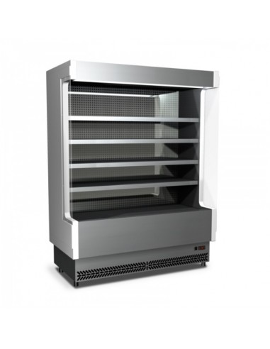 Refrigerated wall display - For pre-packaged meat - Stainless steel - Temperature Thank you/+2°C - Ventilate - cm 108 x 76.4 x 204h