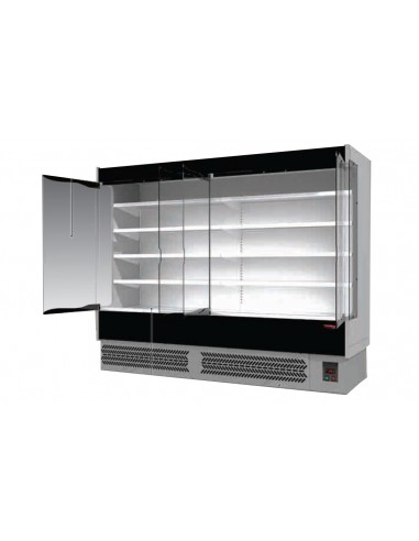 Wall display - Glass door - For cold cuts and dairy - Temperature +3/+5 °C - cm 133 x 60.2 x 197 h