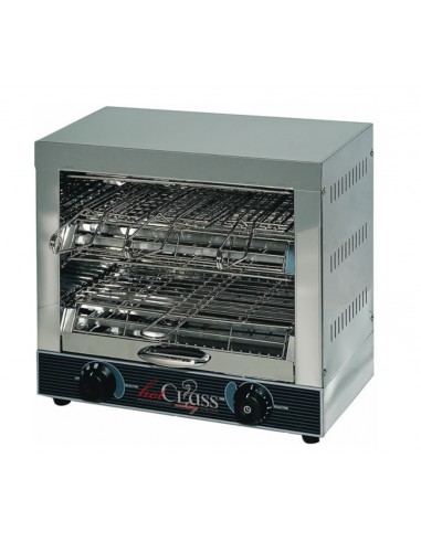 Toaster rapier - Ranked  6 pliers - stainless steel structure - Power 3000 W - Single phase power supply 230V - Weight Kg 9 - Di