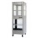 Stainless steel cabinet with wheels and with intermediate shelf for mod. tcr 1 - dimensions: cm l 62,9 x p 71,3 x 97,6 h