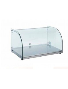 Vetrina neutra vetro curvo con 1 ripiano - Cm 55.4