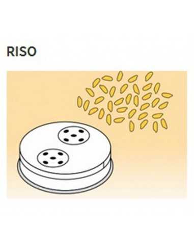 Trafile formati vari in lega ottone - Bronzo - Per macchina pasta fresca modello MPF8N - Riso mm 7