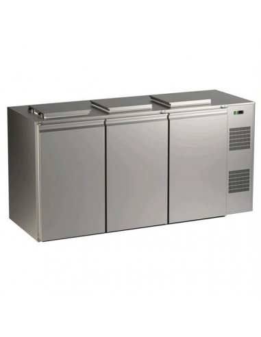 Caja de residuos refrigerada - N. 3 x 120/140 Lt- cm 240 x 87.5 x 121 h