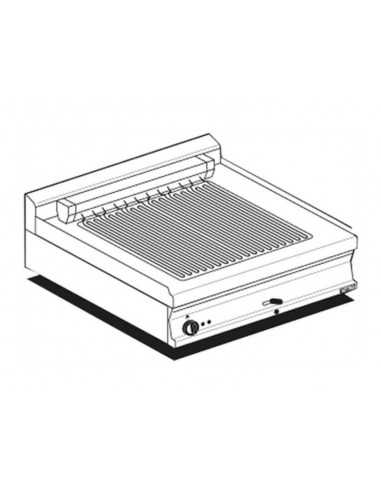 Griglia top contract - Cottura diretta - cm 80 x 60 x 28 h